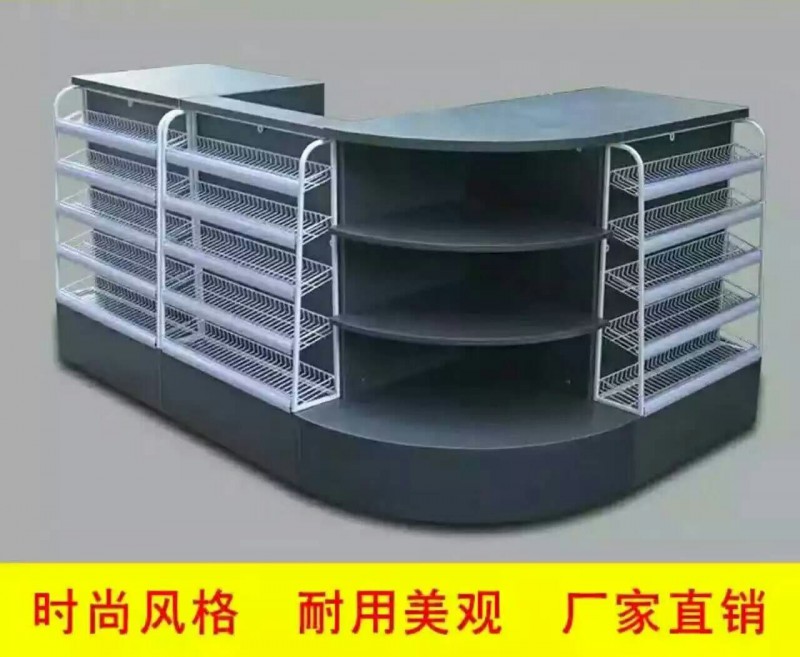 京津汇通 天津货架超市收银台烟酒柜组合 便利店多功能收银柜